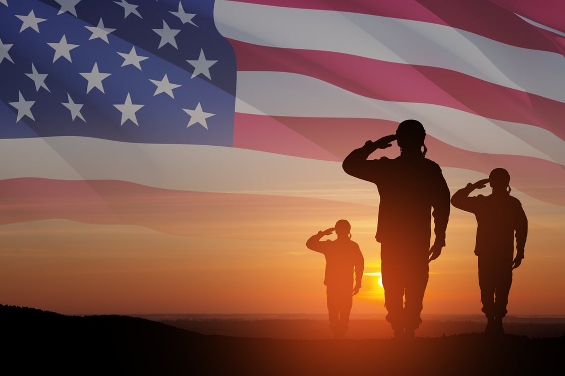 Veterans salute